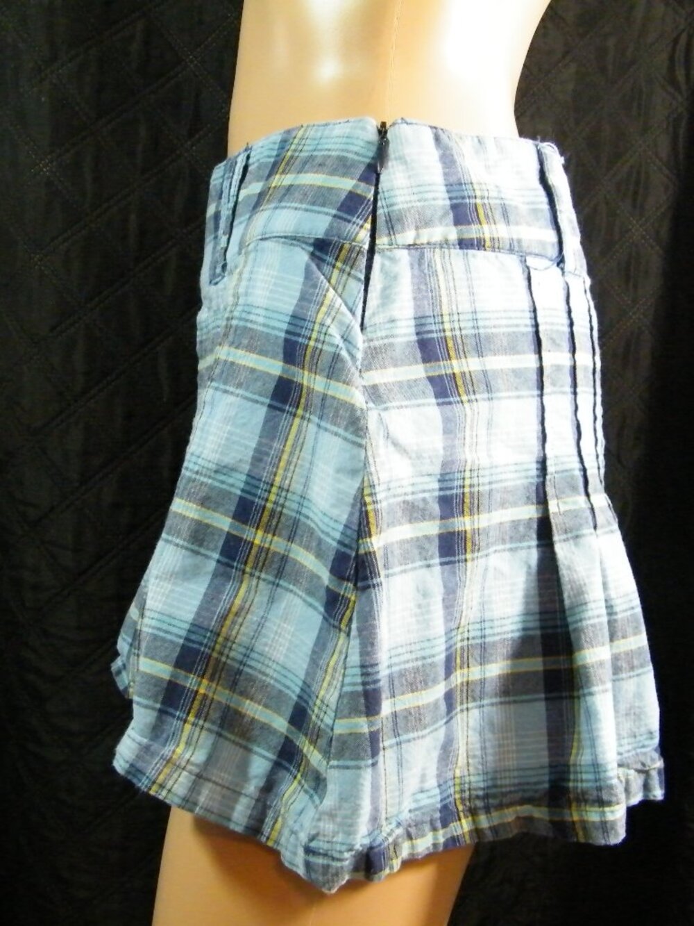 Deb Y2k mini skirt Sz. 5 junior Color: Light blue, Dark blue, yellow